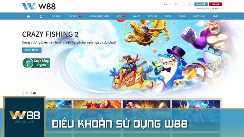 Điều Khoản Sử Dụng W88