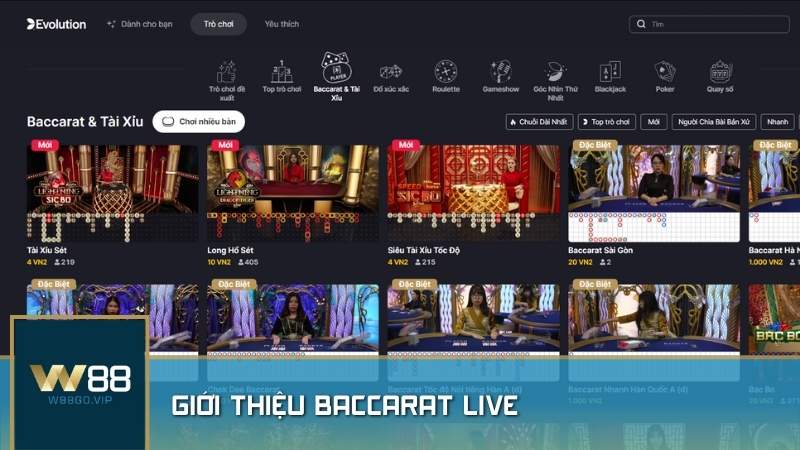 Giới thiệu Baccarat Live