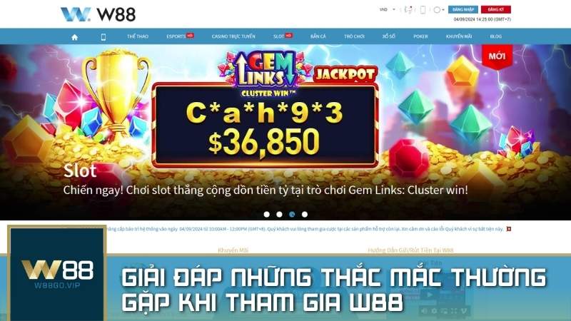 Câu hỏi thường gặp W88: Giải đáp những thắc mắc thường gặp khi tham gia W88