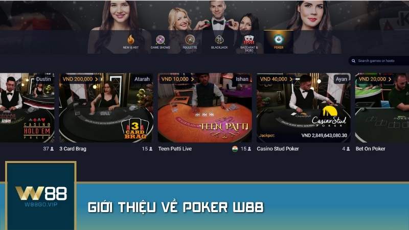 Giới thiệu về Poker W88