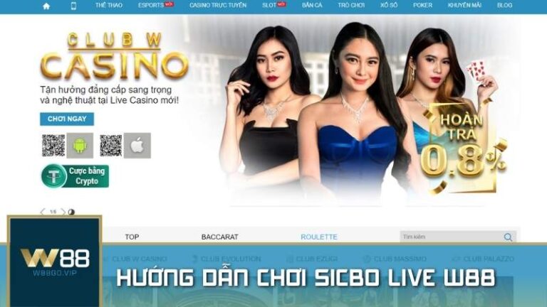 Tận hưởng Roulette Live tại W88 với nhiều bàn cược và tỷ lệ thắng hấp dẫn