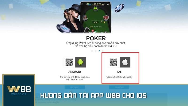 Hướng dẫn tải app W88 cho iOS