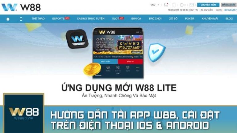 Hướng dẫn tải app W88, cài đặt trên điện thoại iOS & Android