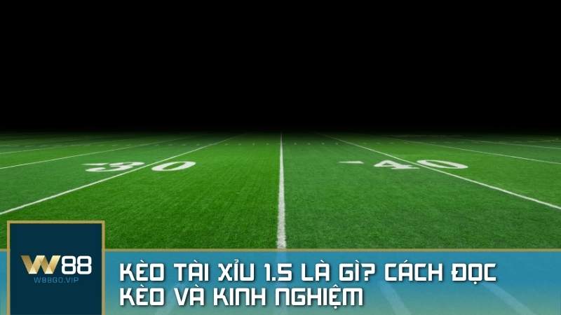 Kèo tài xỉu 1.5 là gì? Cách đọc kèo và kinh nghiệm vào kèo tài xỉu 1.5 cùng W88