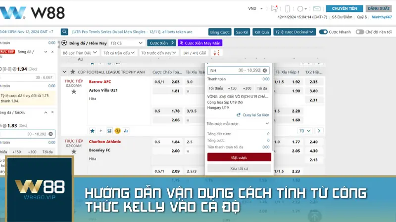 Hướng dẫn vận dụng cách tính từ công thức Kelly vào cá độ