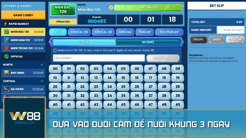 Dựa vào đuôi câm để nuôi khung 3 ngày là cách chơi hiệu quả, giúp người chơi xác định những con số tiềm năng dựa trên kết quả xổ số trước đó.